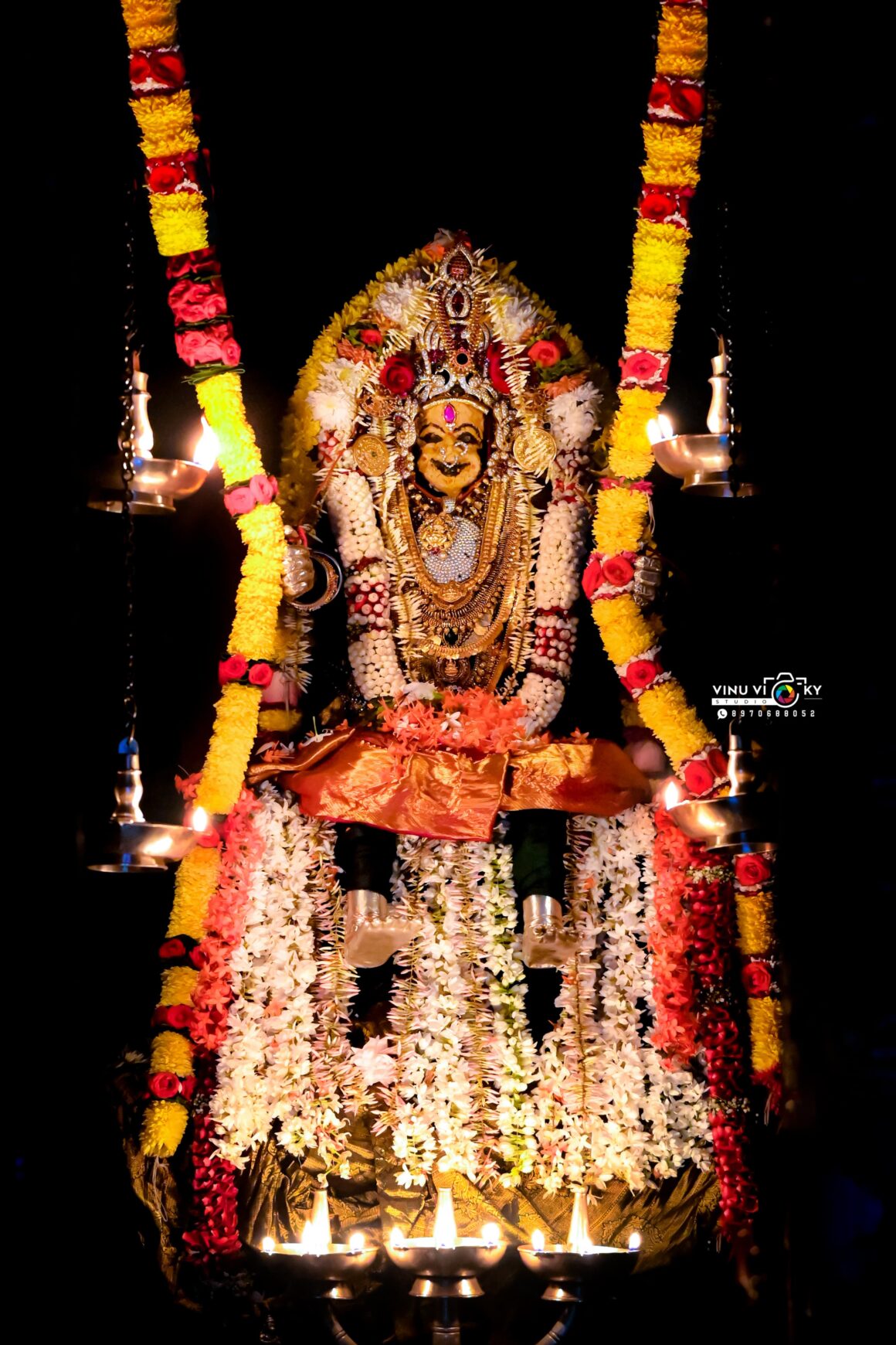 ಕಾತ್ಯಾಯಿನಿ ಅಲಂಕಾರದಲ್ಲಿ ಮುಂಡ್ಕೂರು ಶ್ರೀ ದುರ್ಗಾಪರಮೇಶ್ವರಿ ಅಮ್ಮನವರು