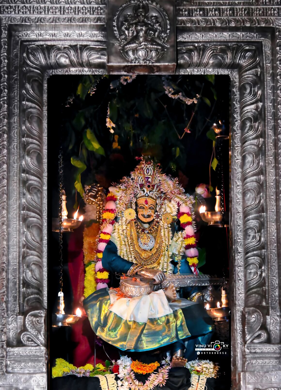 ನವರಾತ್ರಿಯ ಪರ್ವದಿನ ಮಹಾಸರಸ್ವತಿ ಸ್ವರೂಪಿಣಿಯಾಗಿ ಮುಂಡ್ಕೂರು ದುರ್ಗಾಪರಮೇಶ್ವರಿ ಅಮ್ಮನವರು🌸🙏