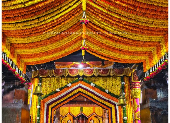 Brahma Rathothsava Temple Flower Decoration