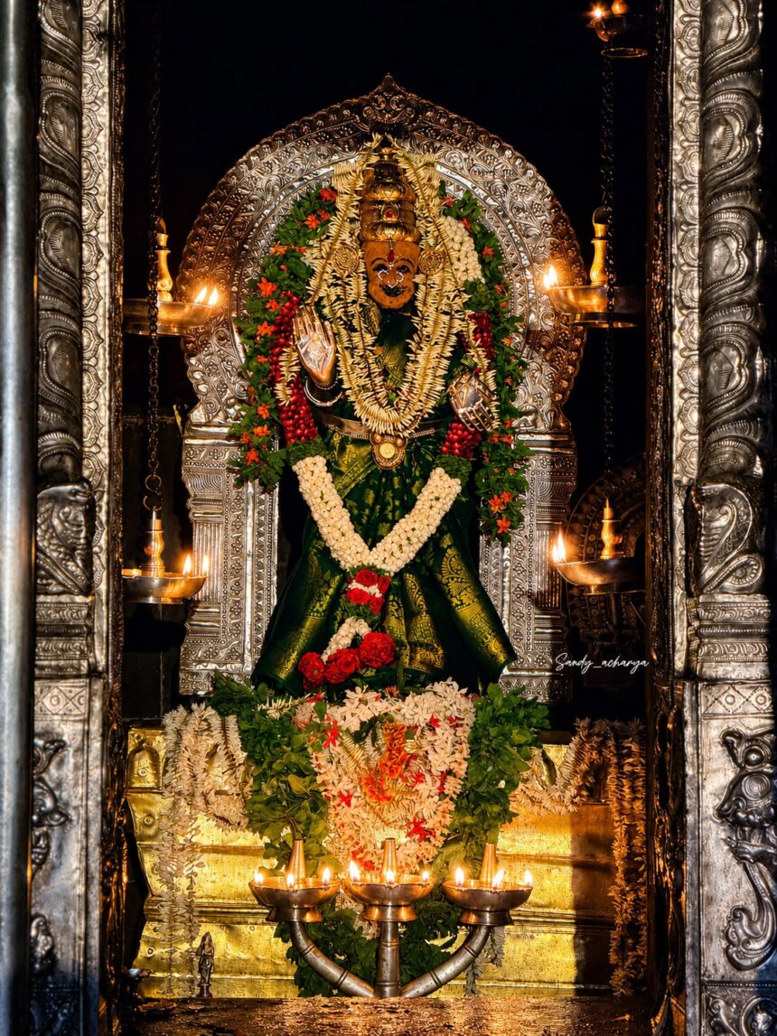 ದುಷ್ಟ ಶಿಕ್ಷಕಿ ಜ್ಞಾನದಾಯಕಿ ಕರುಣಾಸಾಗರಿ ಅಭಯದಾತೆ ಮಂದಹಾಸದ ದಿವ್ಯ ರೂಪದಲ್ಲಿ ಭಕ್ತರ ಮನಸ್ಸಿಗೆ ಭಕ್ತಿ ಮತ್ತು ಶಾಂತಿಯನ್ನು ನೀಡುವ ಮುಂಡ್ಕೂರ ತಾಯಿ ಶ್ರೀ ದುರ್ಗಾ ಪರಮೇಶ್ವರೀ