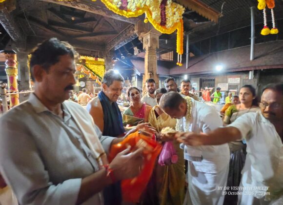 Shri Udayakumar Shetty Visited Mundkur Durgaparameshwari Temple Shri Udayakumar Shetty Visited Mundkur Durgaparameshwari Temple